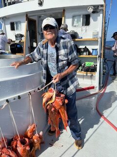 Frank Sawyer with a nice stringer of fish